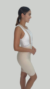 Pantaloneta Ciclismo PRO Beige Mujer